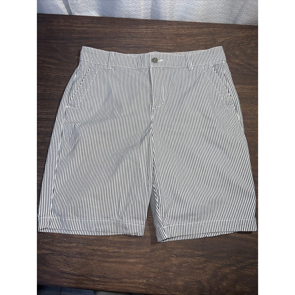 Gap Women's Size 8 Bermuda 9 Inch Shorts Blue Stripe Lot of 2 - Picture 5 of 9
